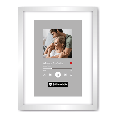 Poster / Quadro Coppia Personalizzato Stile Spotify – Regalo San Valentino o Anniversario-Cornice Spotify-Lol T-shirt
