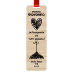 Segnalibro Regalo Maestra in legno con dedica personalizzata - Idea Regalo per Maestre e Insegnanti Fine Anno Scolastico-Segnalibro Regalo Maestra-Lol T-shirt