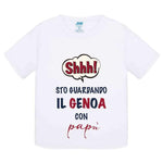 Shh sto guardando il Genoa con papà-T-shirt-Lol T-shirt