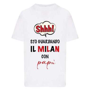 Shh sto guardando il Milan con papà-T-shirt-Lol T-shirt