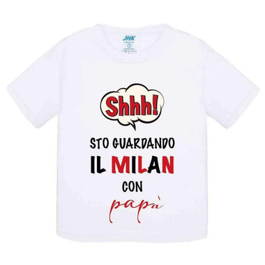 Shh sto guardando il Milan con papà-T-shirt-Lol T-shirt