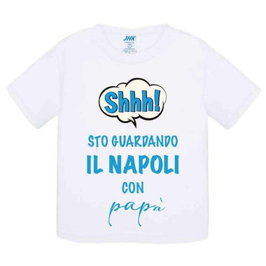 Shh sto guardando il Napoli con papà-T-shirt-Lol T-shirt