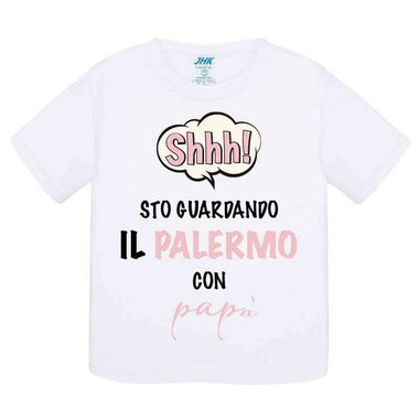 Shh sto guardando il Palermo con papà-T-shirt-Lol T-shirt