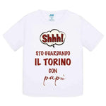 Shh sto guardando il Torino con papà-T-shirt-Lol T-shirt