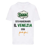 Shh sto guardando il Venezia con papà-T-shirt-Lol T-shirt