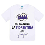 Shh sto guardando la Fiorentina con papà-T-shirt-Lol T-shirt