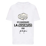 Shh sto guardando la Juventus con papà-T-shirt-Lol T-shirt