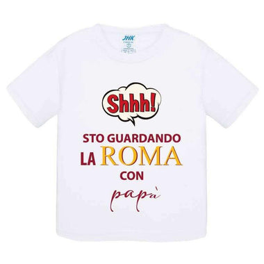 Shh sto guardando la Roma con papà-T-shirt-Lol T-shirt