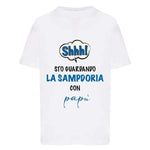 Shh sto guardando la Sampdoria con papà-T-shirt-Lol T-shirt