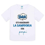 Shh sto guardando la Sampdoria con papà-T-shirt-Lol T-shirt