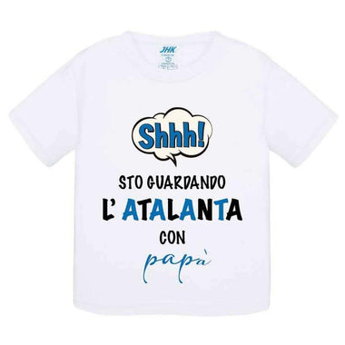 Shh sto guardando l'Atalanta con papà-T-shirt-Lol T-shirt