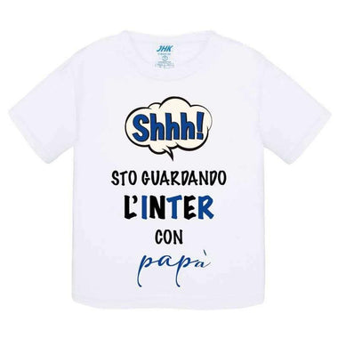 Shh sto guardando l'Inter con papà-T-shirt-Lol T-shirt