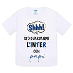 Shh sto guardando l'Inter con papà-T-shirt-Lol T-shirt