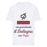 Silenzio sto guardando il Bologna con papà-T-shirt-Lol T-shirt
