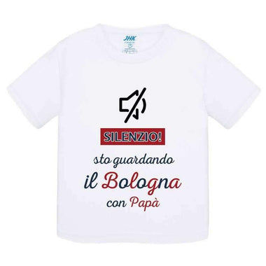 Silenzio sto guardando il Bologna con papà-T-shirt-Lol T-shirt