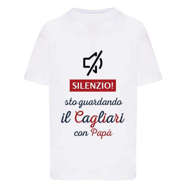Silenzio sto guardando il Cagliari con papà-T-shirt-Lol T-shirt