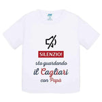 Silenzio sto guardando il Cagliari con papà-T-shirt-Lol T-shirt