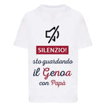 Silenzio sto guardando il Genoa con papà-T-shirt-Lol T-shirt