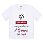 Silenzio sto guardando il Genoa con papà-T-shirt-Lol T-shirt