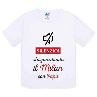Silenzio sto guardando il Milan con papà-T-shirt-Lol T-shirt