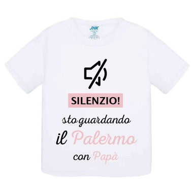 Silenzio sto guardando il Palermo con papà-T-shirt-Lol T-shirt