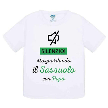 Silenzio sto guardando il Sassuolo con papà-T-shirt-Lol T-shirt