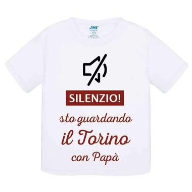 Silenzio sto guardando il Torino con papà-T-shirt-Lol T-shirt