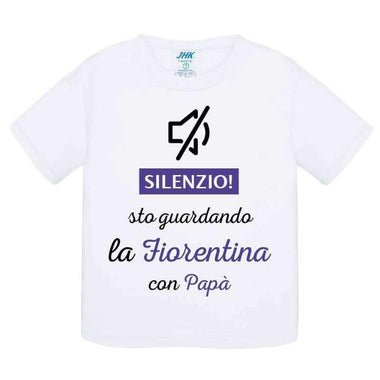 Silenzio sto guardando la Fiorentina con papà-T-shirt-Lol T-shirt