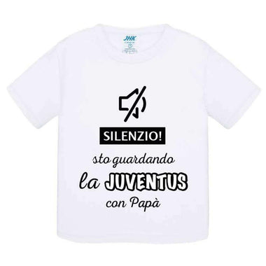 Silenzio sto guardando la Juventus con papà-T-shirt-Lol T-shirt