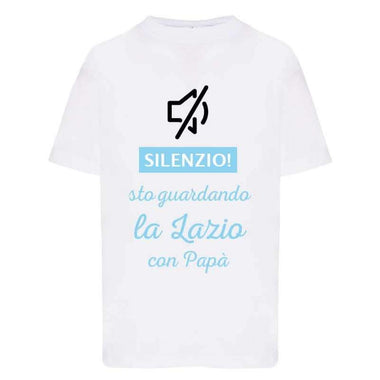Silenzio sto guardando la Lazio con papà-T-shirt-Lol T-shirt