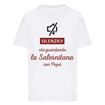 Silenzio sto guardando la Salernitana con papà-T-shirt-Lol T-shirt