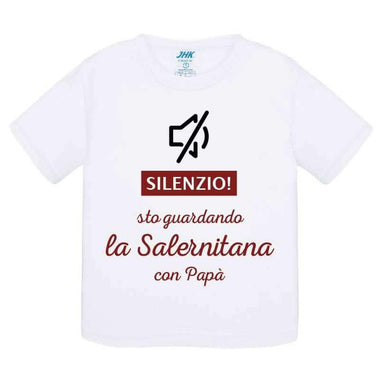 Silenzio sto guardando la Salernitana con papà-T-shirt-Lol T-shirt