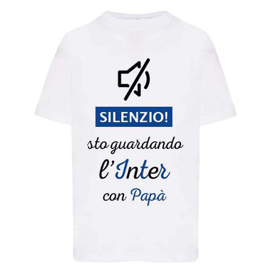 Silenzio sto guardando l'Inter con papà-T-shirt-Lol T-shirt