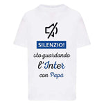 Silenzio sto guardando l'Inter con papà-T-shirt-Lol T-shirt