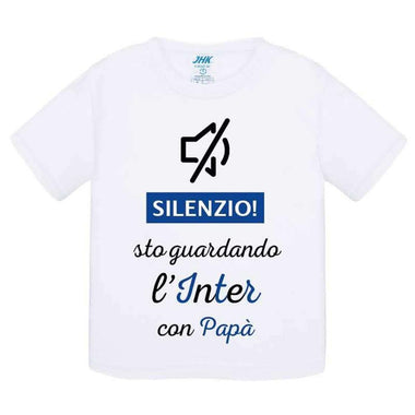 Silenzio sto guardando l'Inter con papà-T-shirt-Lol T-shirt