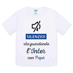 Silenzio sto guardando l'Inter con papà-T-shirt-Lol T-shirt