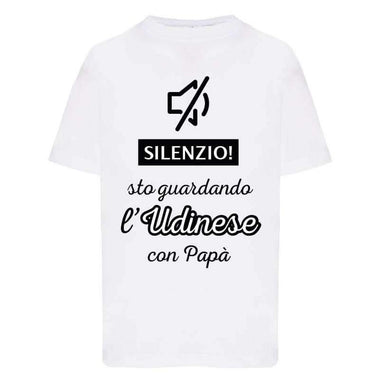 Silenzio sto guardando l'Udinese con papà-T-shirt-Lol T-shirt
