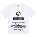 Silenzio sto guardando l'Udinese con papà-T-shirt-Lol T-shirt