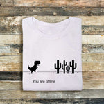 T-Rex Chrome Offline-T-shirt-Lol T-shirt