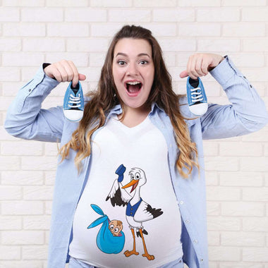 T-shirt Donna Premaman Cicogna-T-shirt-Lol T-shirt