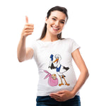 T-shirt Donna Premaman Cicogna-T-shirt-Lol T-shirt