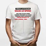 T-shirt Uomo Addio al Celibato Firma la Petizione Salva lo Sposo-T-shirt-Lol T-shirt