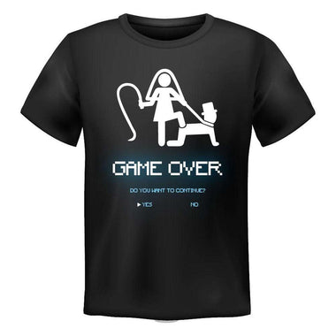 T-shirt Uomo Addio al Celibato Game Over-T-shirt-Lol T-shirt
