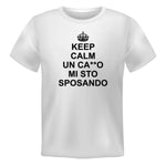 T-shirt Uomo Addio al Celibato Keep calm un ca**o mi sto sposando-T-shirt-Lol T-shirt