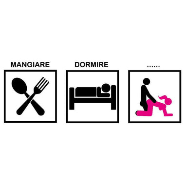 T-shirt Uomo Addio al Celibato Mangiare, Dormire, Scopare-T-shirt-Lol T-shirt