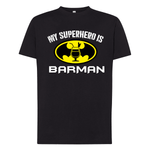 T-shirt Uomo My superhero is Barman-T-shirt-Lol T-shirt