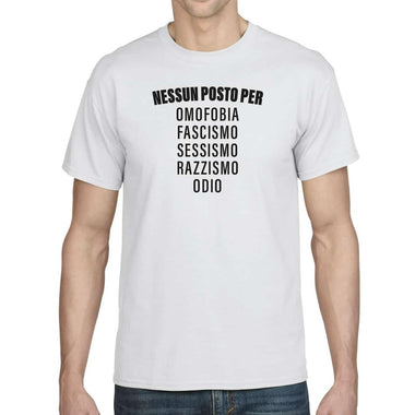 T-shirt Uomo Nessun posto per omofobia, fascismo, sessismo, razzismo, odio Uomo-T-shirt-Lol T-shirt