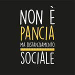 T-shirt Uomo Non è pancia ma distanziamento sociale-T-shirt-Lol T-shirt