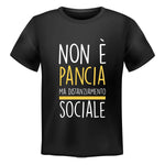 T-shirt Uomo Non è pancia ma distanziamento sociale-T-shirt-Lol T-shirt