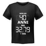 T-shirt Uomo Non ho 40 anni ma 32.79 + IVA-T-Shirt-Lol T-shirt